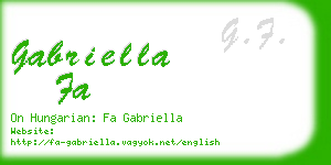 gabriella fa business card